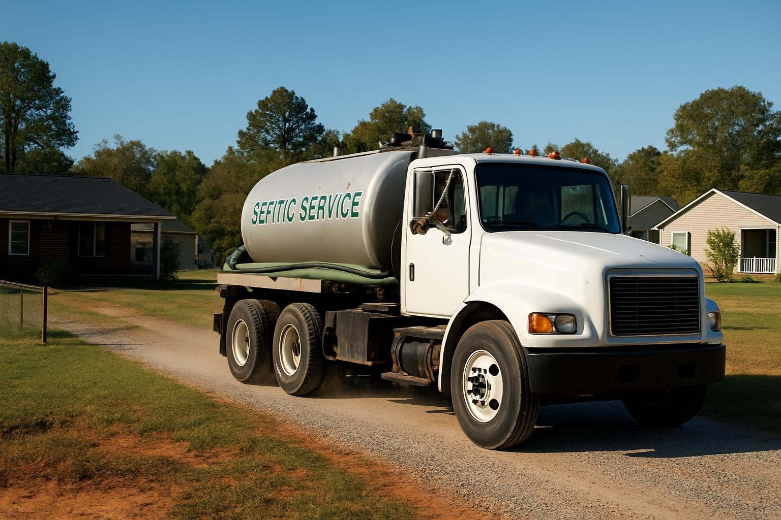 Rural septic system near Angier, NC