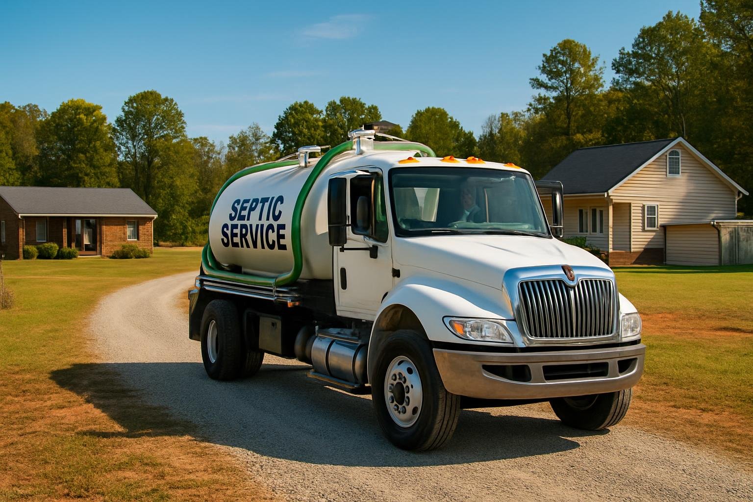 Rural septic system near Barclaysville, NC