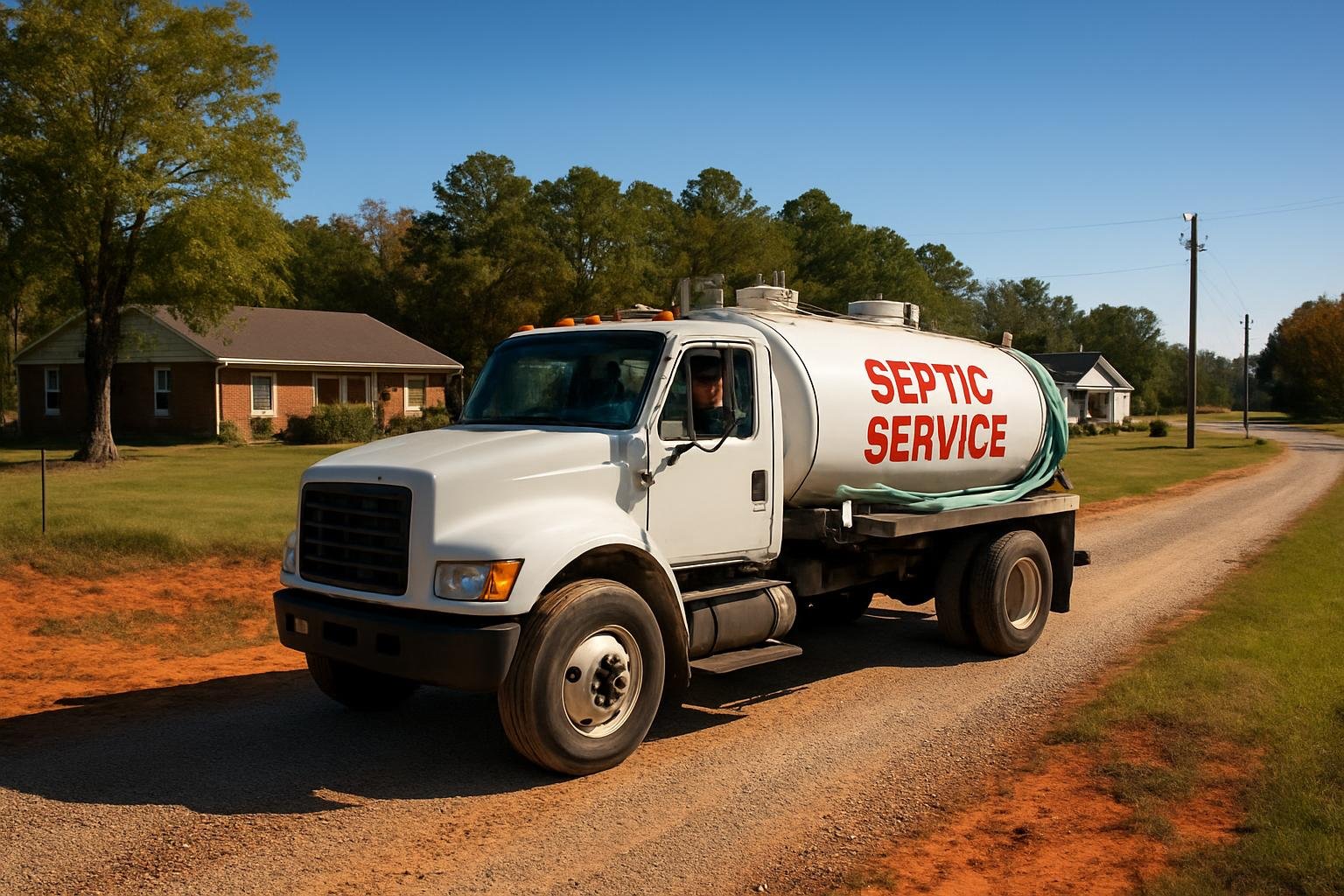 Rural septic system near Coats, NC