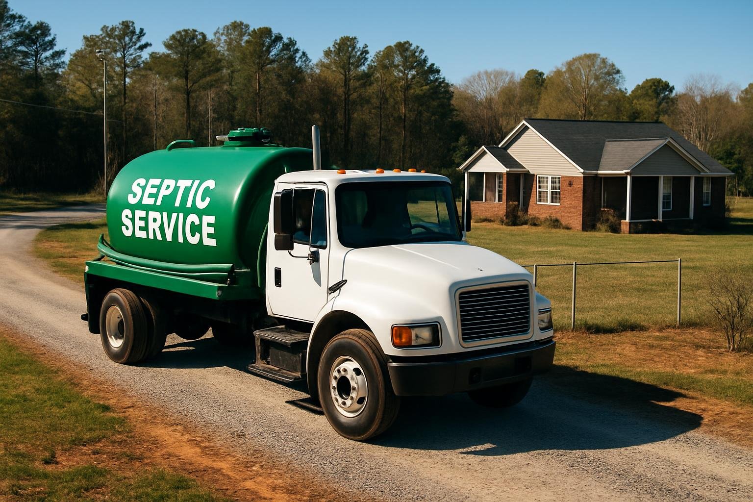 Rural septic system near Kipling, NC