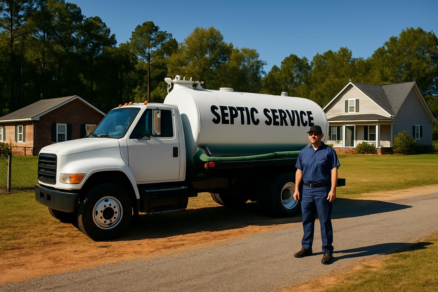 Septic tank pumping service in Lillington, NC