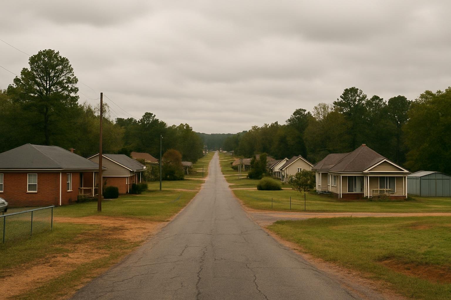 A small North Carolina town in the Harnett County service area
